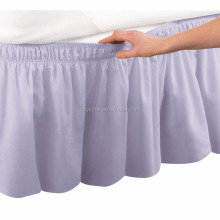 Adjustable elastic trimmed ruffle Bed Skirt